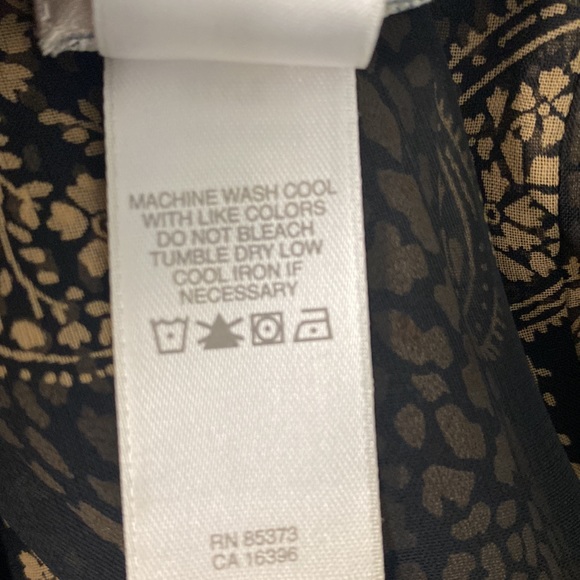 Emma James Black & Tan Print Sleeveless Top & Mid Skirt Size 14 - Picture 11 of 15